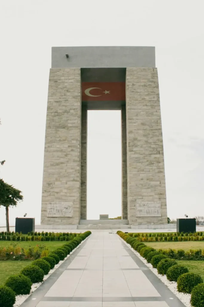 Canakkale Martyrs Memorial at the Dardanelles, Turkey