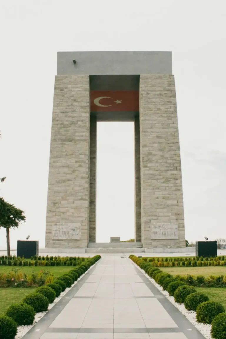 Canakkale Martyrs Memorial at the Dardanelles, Turkey