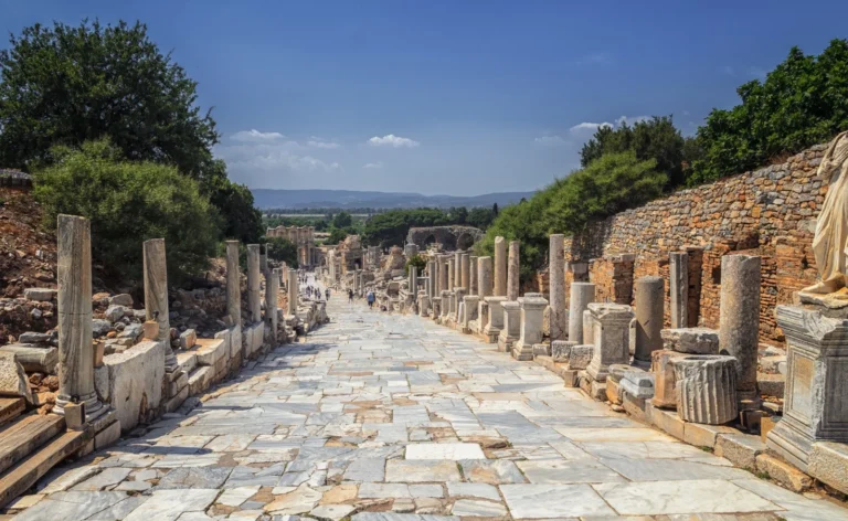 Ancient ruins of Ephesus archaeological site, Turkey
