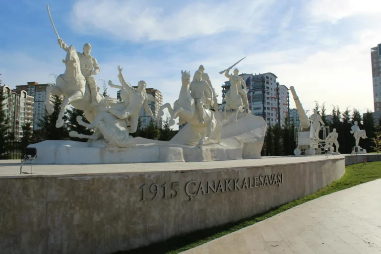 1915 Canakkale War monument commemorating the Gallipoli Campaign
