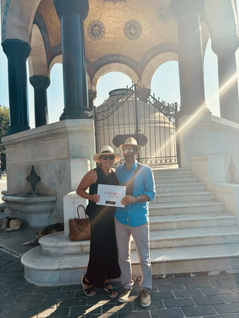 Couple with Conmigo Travel at the German Fountain, Istanbul