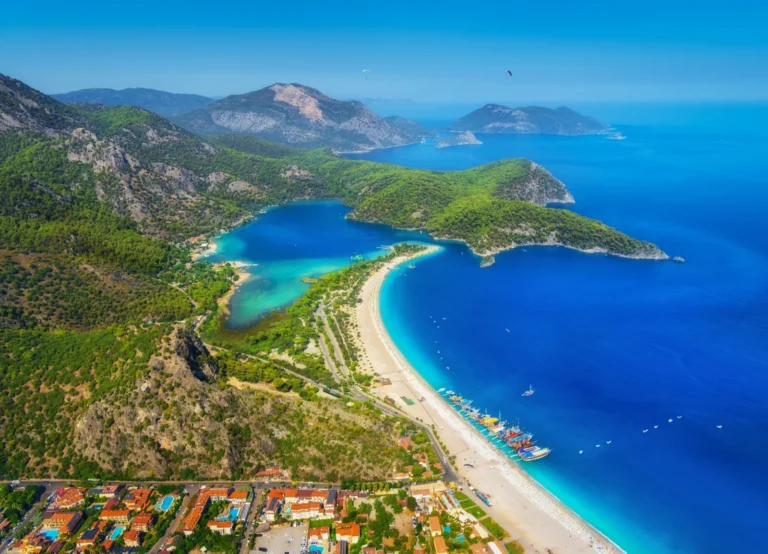 Oludeniz Blue Lagoon and Butterfly Valley aerial view