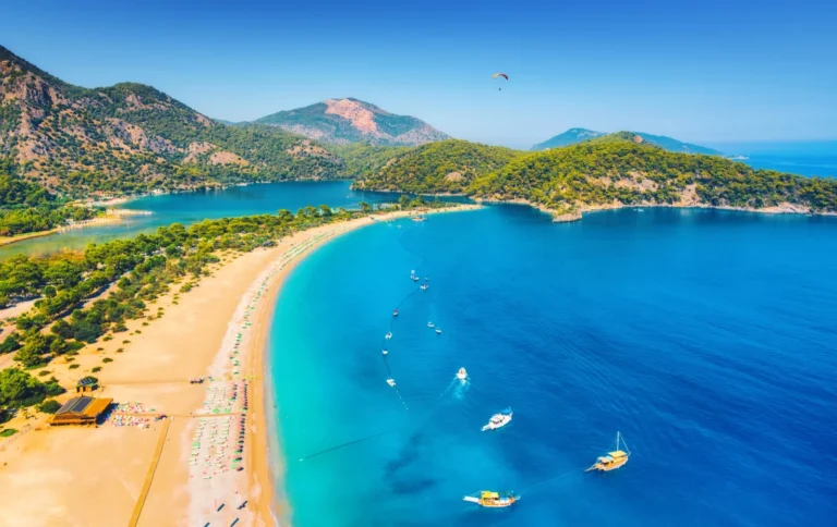 Aerial view of Oludeniz Blue Lagoon, Fethiye