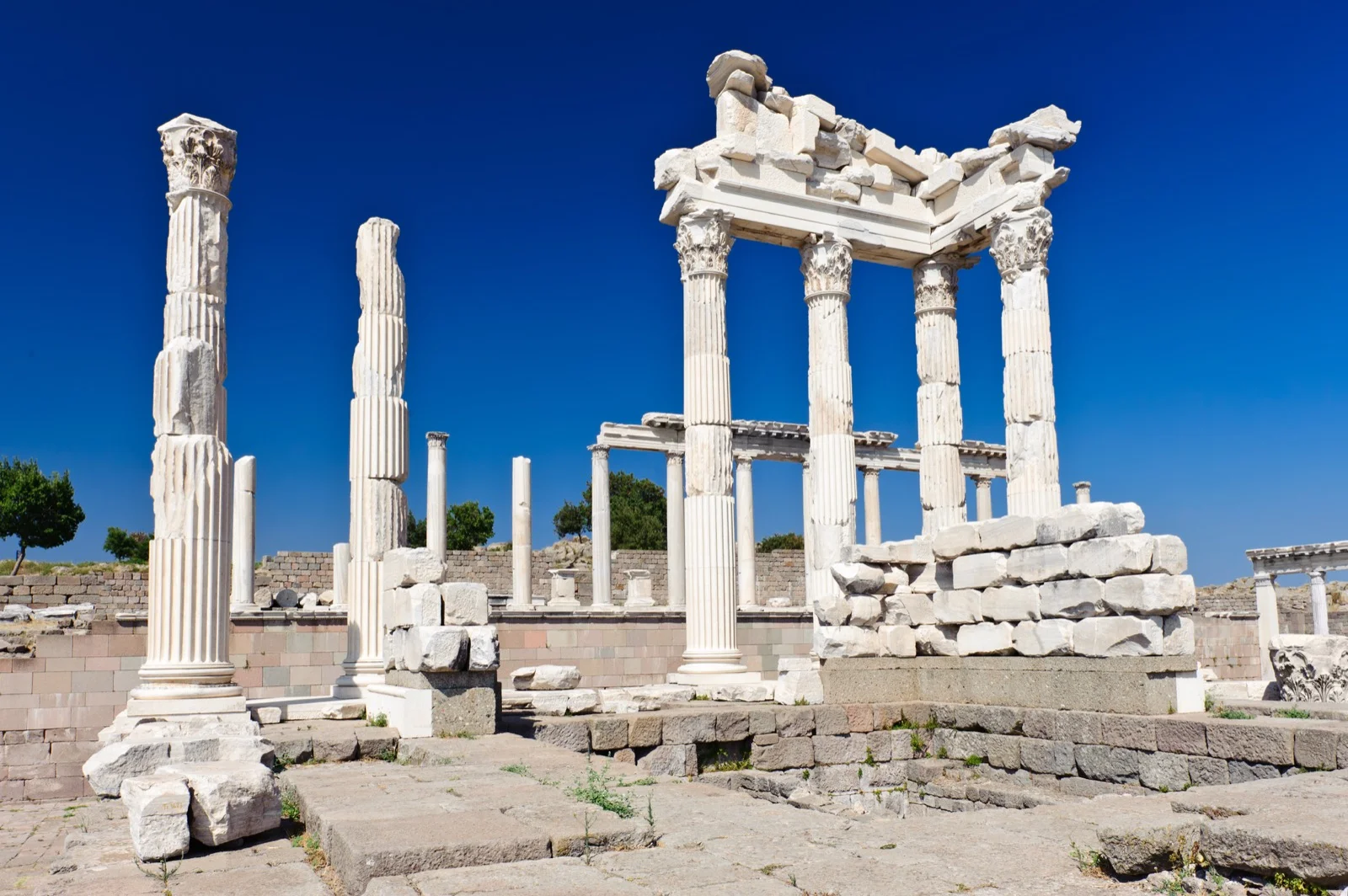 Temple of Trajan at the Pergamon Acropolis, Turkey