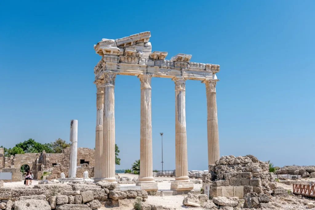 Ruins of the Temple of Apollo in Side, Antalya
