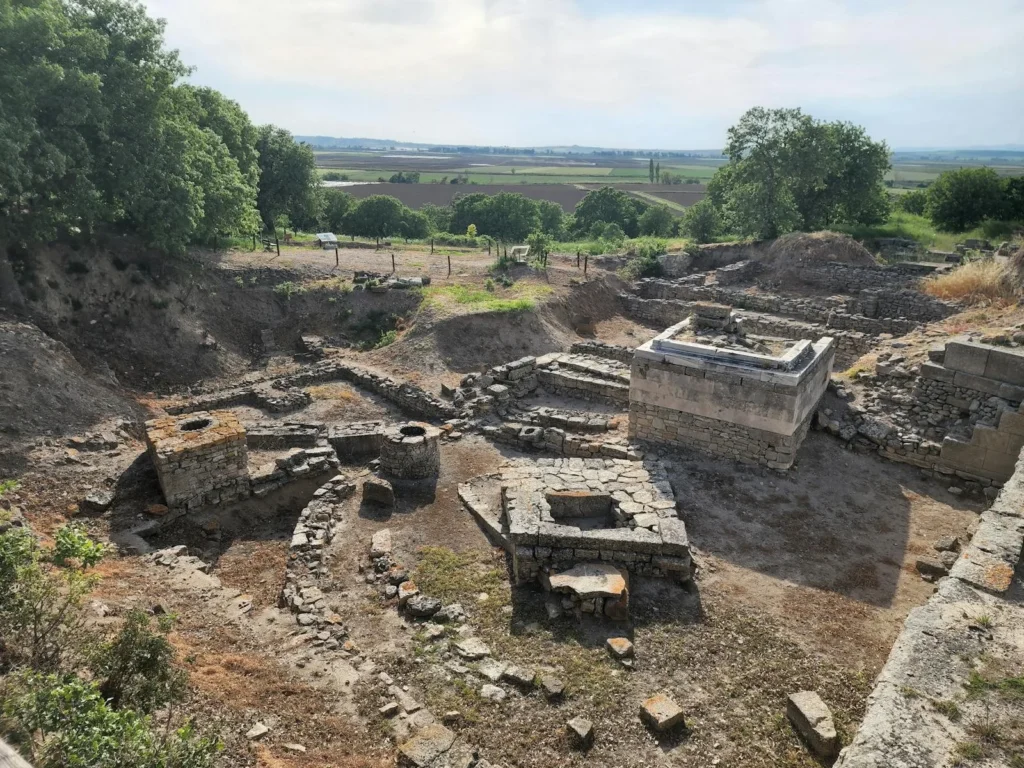 Archaeological ruins of the ancient city of Troy, Turkey