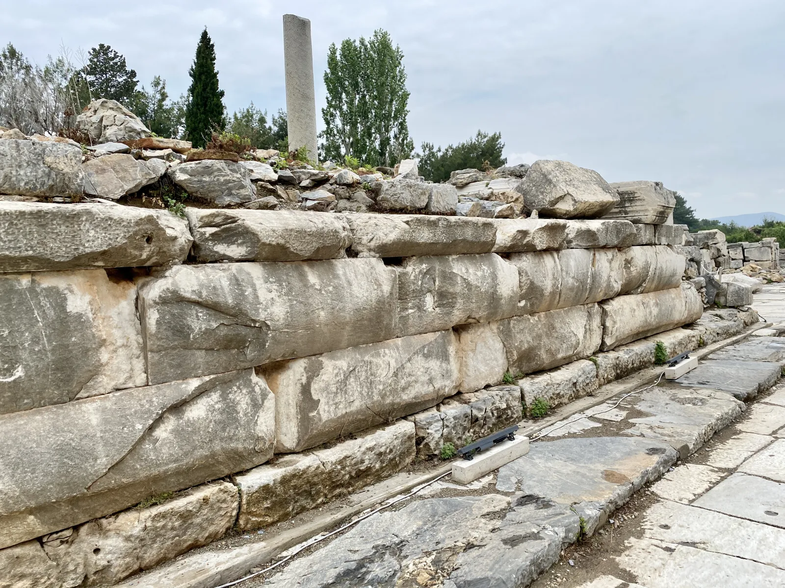 The Arcadian Street at Ephesus paved in marble with columns from the Roman period
