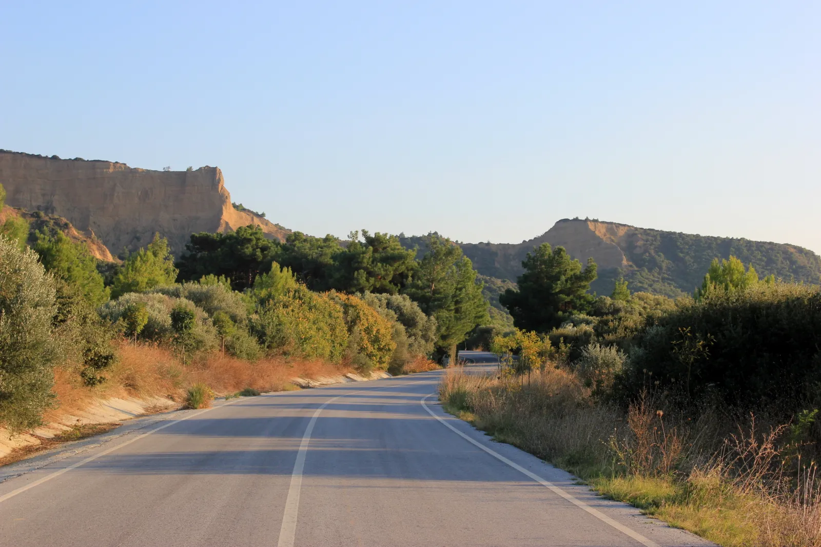 ANZAC Cove at Gallipoli from the water showing the steep cliffs that the ANZAC troops had to climb under fire