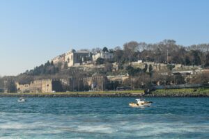 Istanbul old city and Topkapi Palace seen from the Bosphorus
