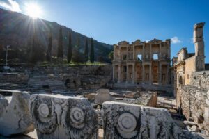 Library of Celsus ancient facade at Ephesus