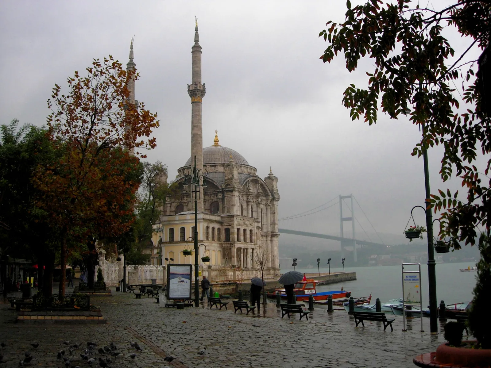 Ortakoy Mosque and Bosphorus Bridge from a different angle with afternoon light