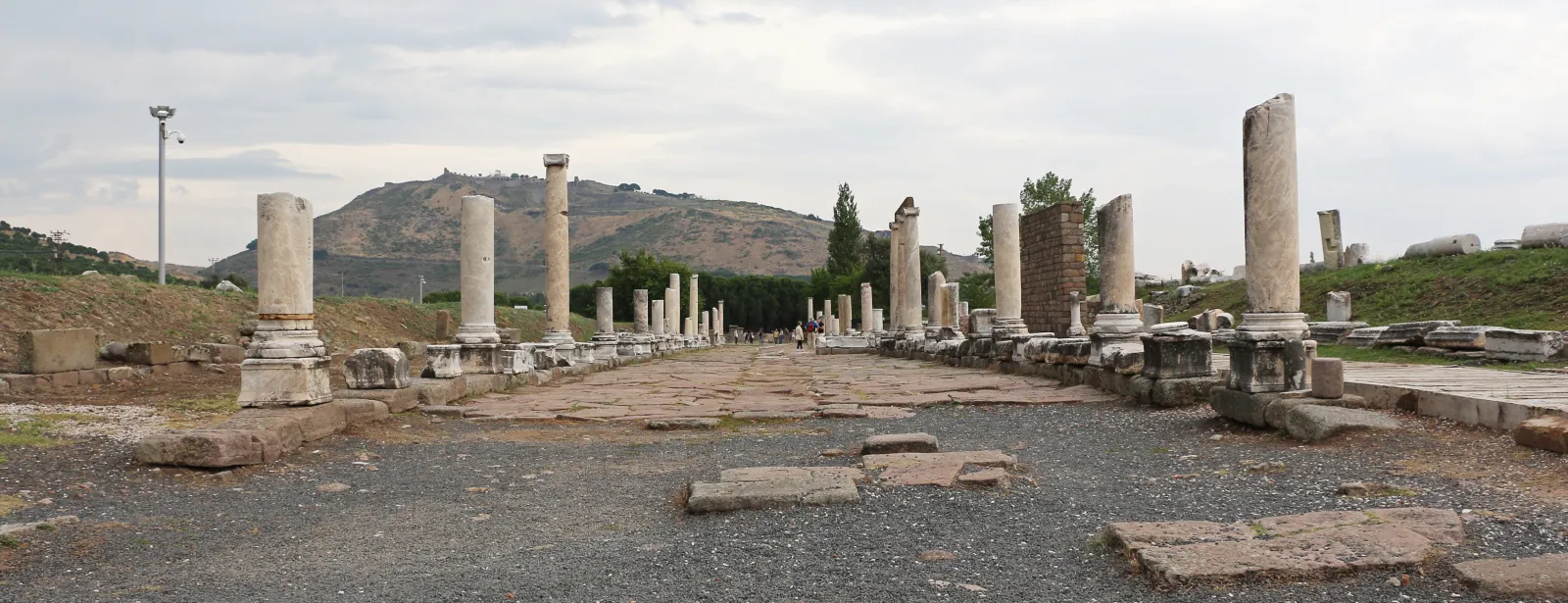 The colonnaded Sacred Way (Via Tecta) leading to the Asklepion healing center at ancient Pergamon