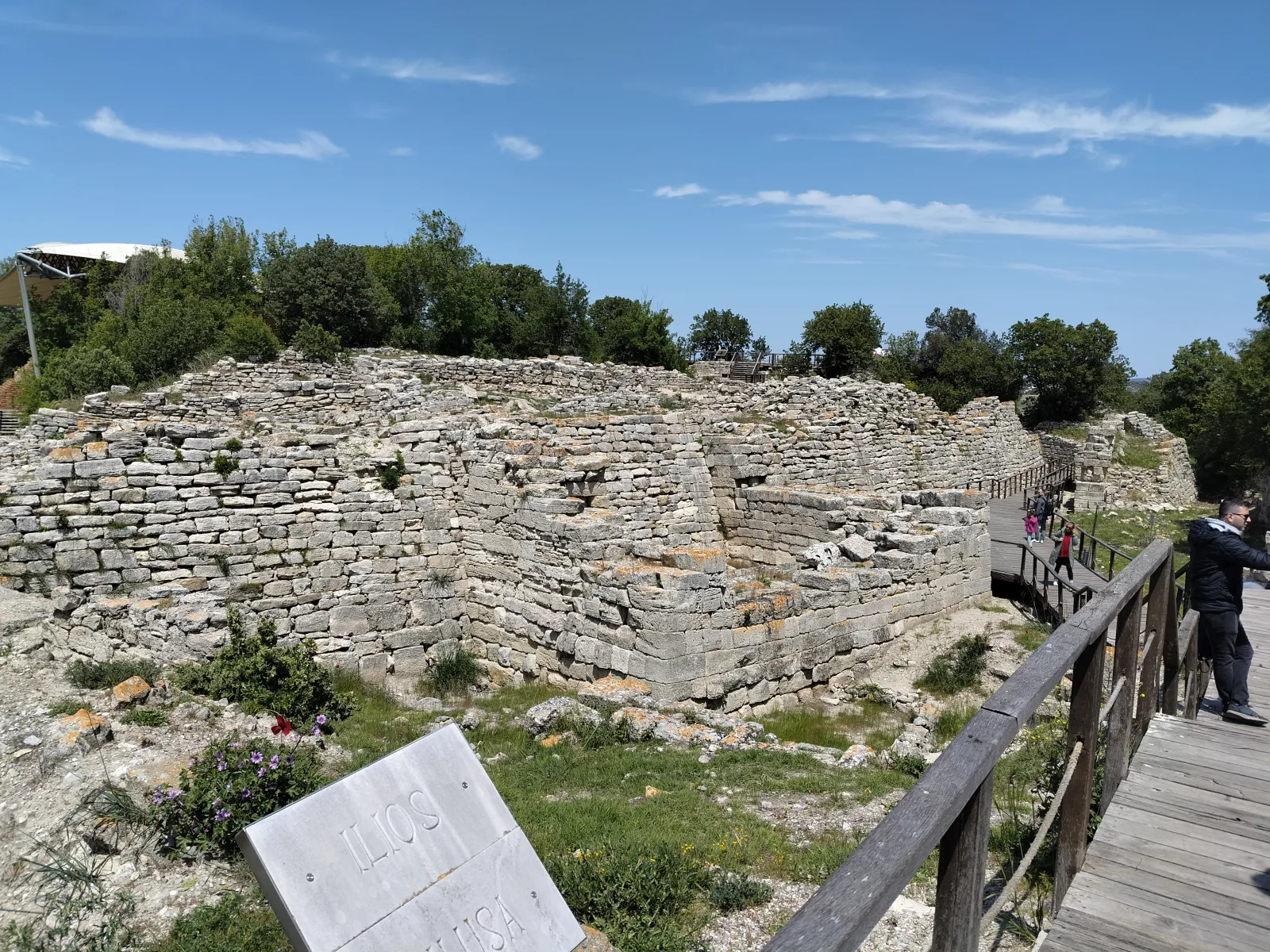 The Hisarlık mound archaeological site believed to be ancient Troy