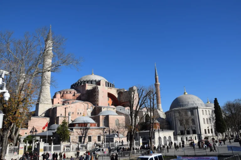 Hagia Sophia in Istanbul, a major monument and mosque that visitors photograph
